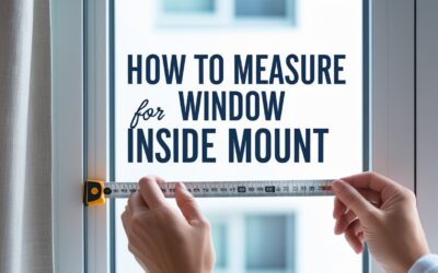 A Simple Guide on How to Measure Window for Blinds Inside Mount