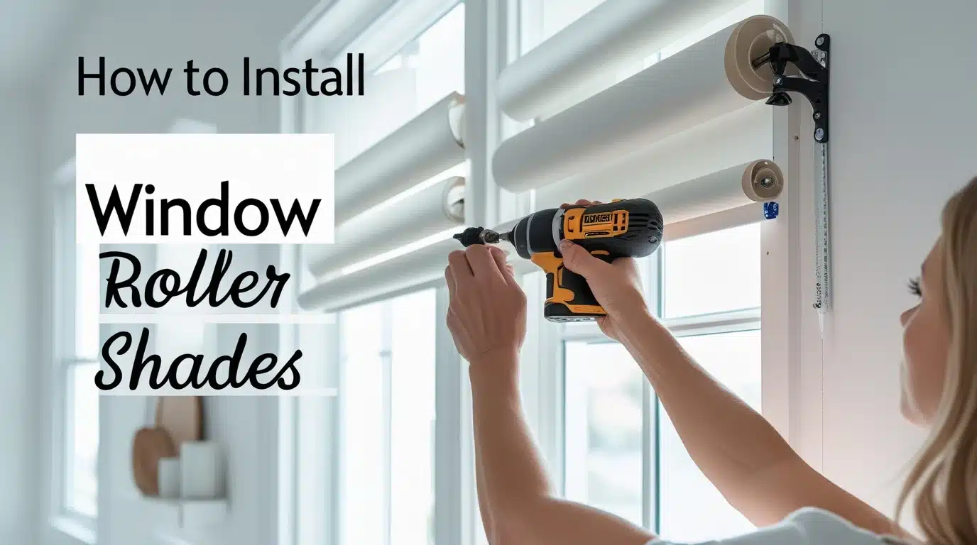 how to install window roller shades