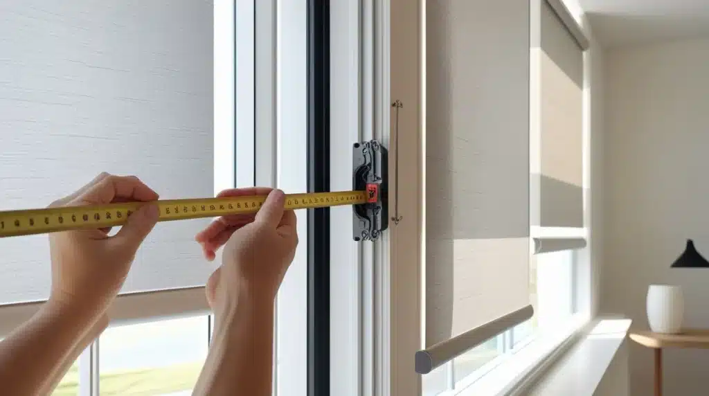 measurement for roller shades installation