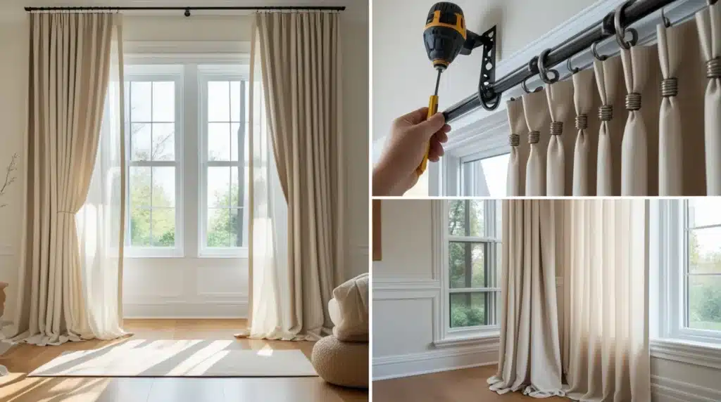 Right way to Hang Drapery