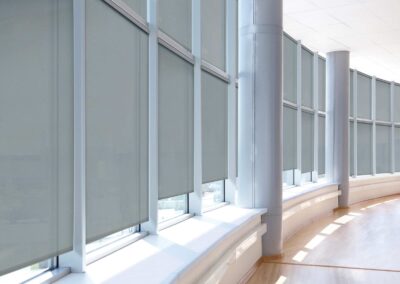 Norman Roller Shades Hallway scaled 1